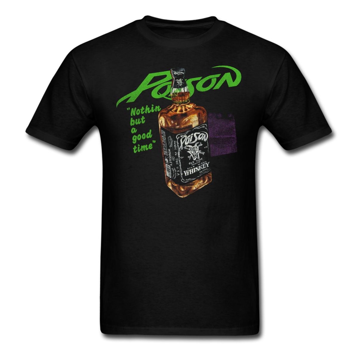 T-shirt moyen Popular Poison Dope Vibes Only noir feuille d'or T-shirt moyen Popular Poison Dope Vibes Only noir feuille d'or